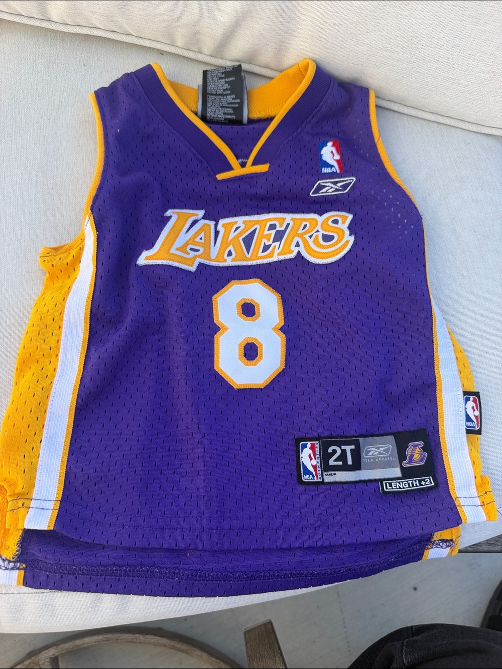 Reebok Kids Los Angeles Lakers Purple & Gold #8 Jersey